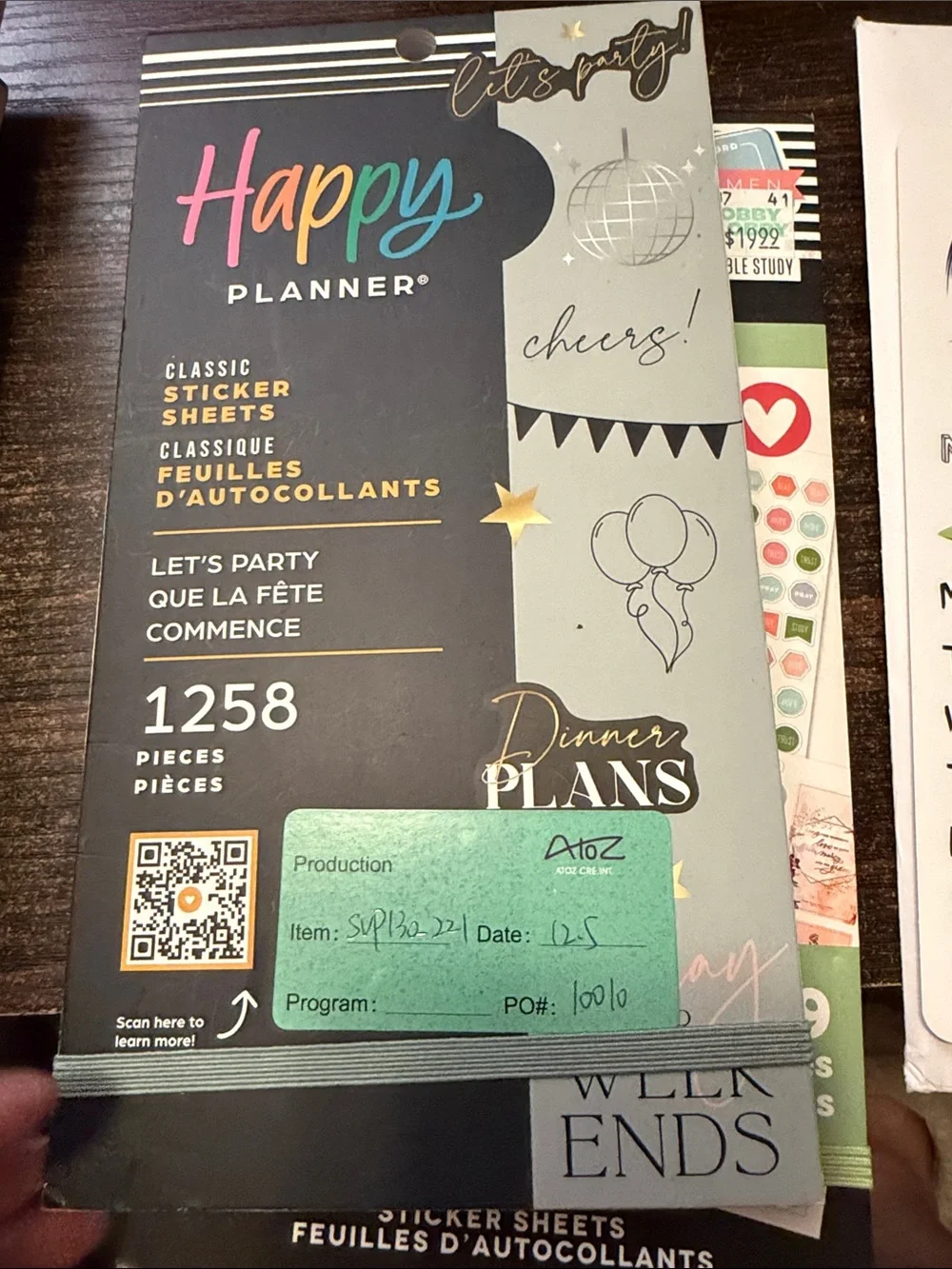 Me & My Big Ideas Budget Sticker Book - Green, Pink, Teal, Purple Accents